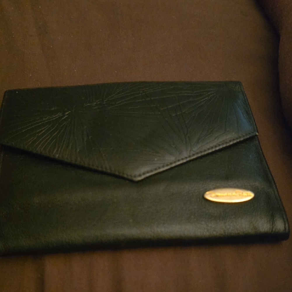 Oscar De La Renta Wallet with Gold Accent